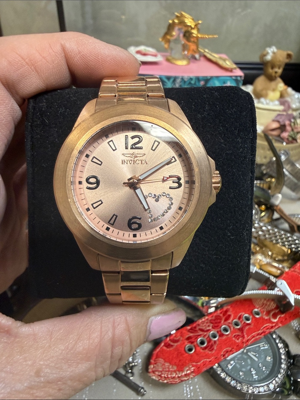 Invicta Rose Gold Angel Never worn needs battery